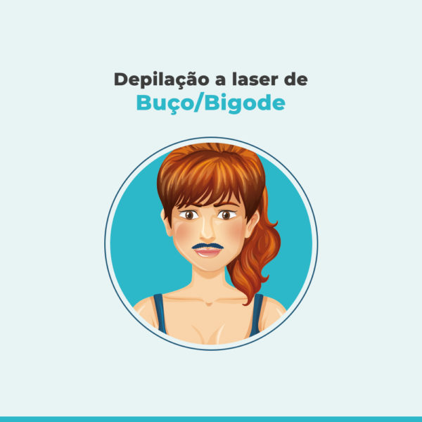 Depilação a laser de Buço/Bigode