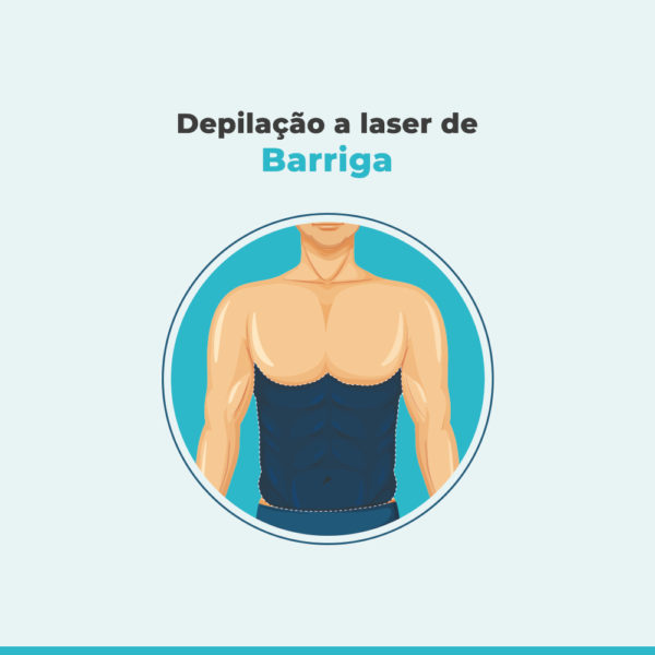 Depilação a laser de Barriga