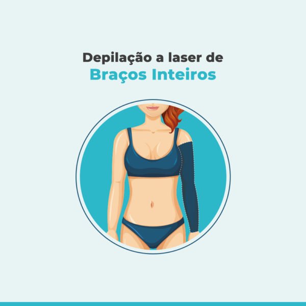 Depilação a laser de Braços Inteiros